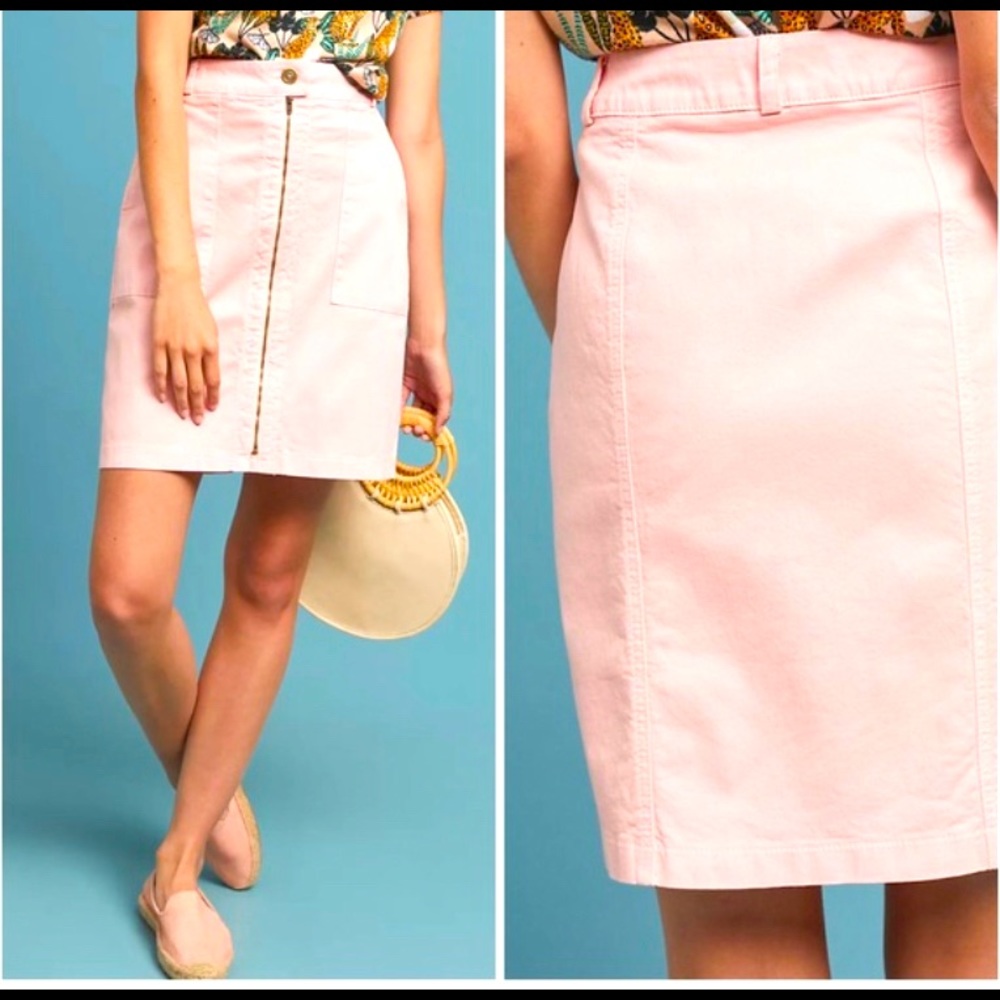 Amazing by Anthropologie pink pencil skirt